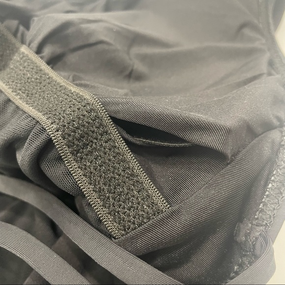 Athena Black Plunge Shirred Low Back Strappy One Piece Swimsuit Size 6 - Picture 14 of 15